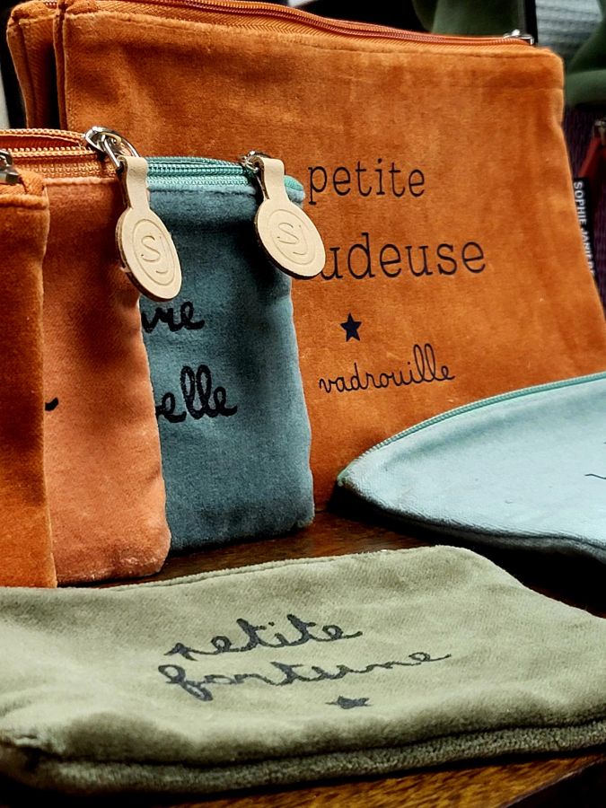 Textiles de maison, coussins, sacs Sophie Janière